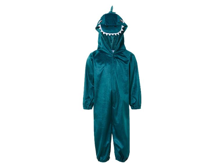 Een groene dinosaurus onesie voor kinderen.