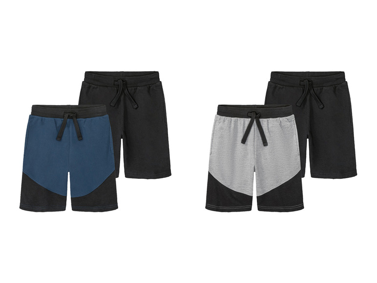 Ga naar volledige schermweergave: pepperts!® Set van 2 sweatshorts van een katoenmix - afbeelding 1