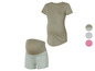 Zwangerschaps-T-shirt en gestreepte shorts