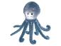 Peluche pieuvre avec un visage souriant et un corps lumineux