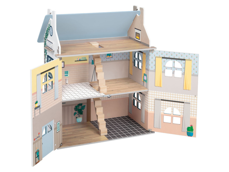 Maison de poupées rabattable en bois Lidl.be