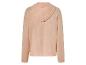 Un sweat-shirt à capuche en maille beige