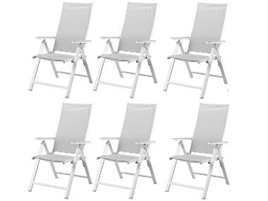 Lot de 6 chaises de jardin en aluminium LIVARNO home