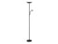 Lampadaire noir avec liseuse réglable