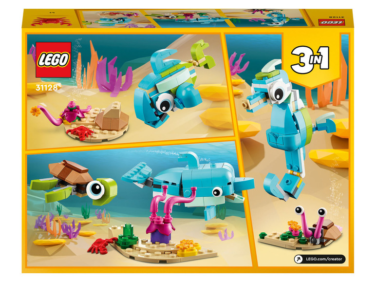 Ga naar volledige schermweergave: LEGO® Creator »Dolfijn en schildpad« (31128) - afbeelding 3