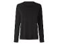 T-shirt noir à manches longues pour femme