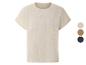 Beige t-shirt met korte mouwen, verkrijgbaar in meerdere kleuren.