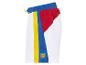 Lidl zwemshorts: wit, rood, blauw en geel.