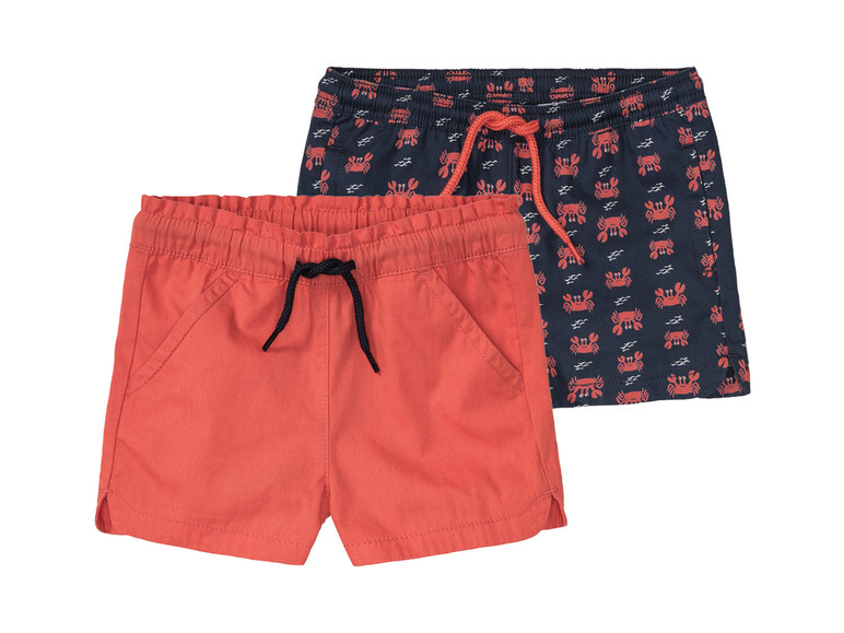 Ga naar volledige schermweergave: lupilu® Set van 2 katoenen shorts - afbeelding 2