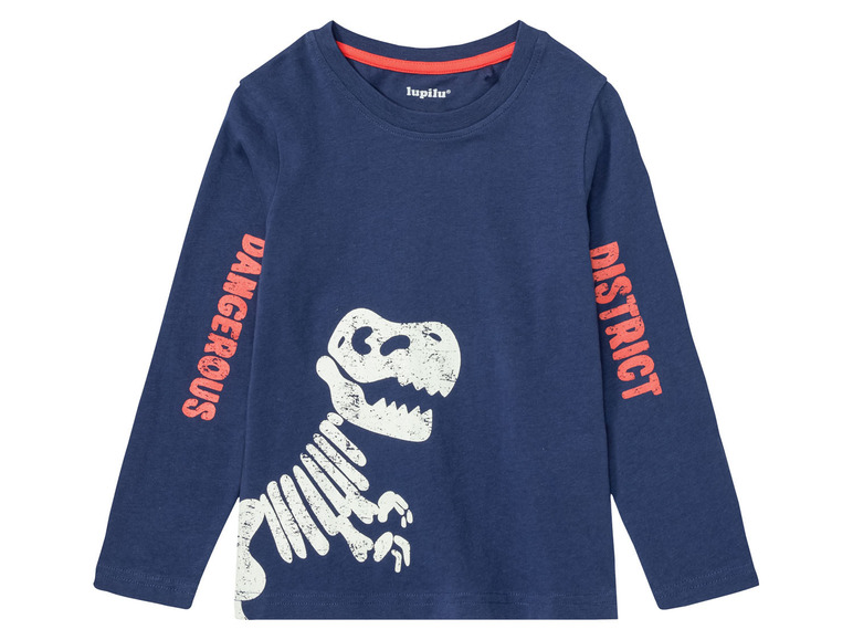 Ga naar volledige schermweergave: lupilu® Katoenen pyjama met glow in the dark print - afbeelding 10