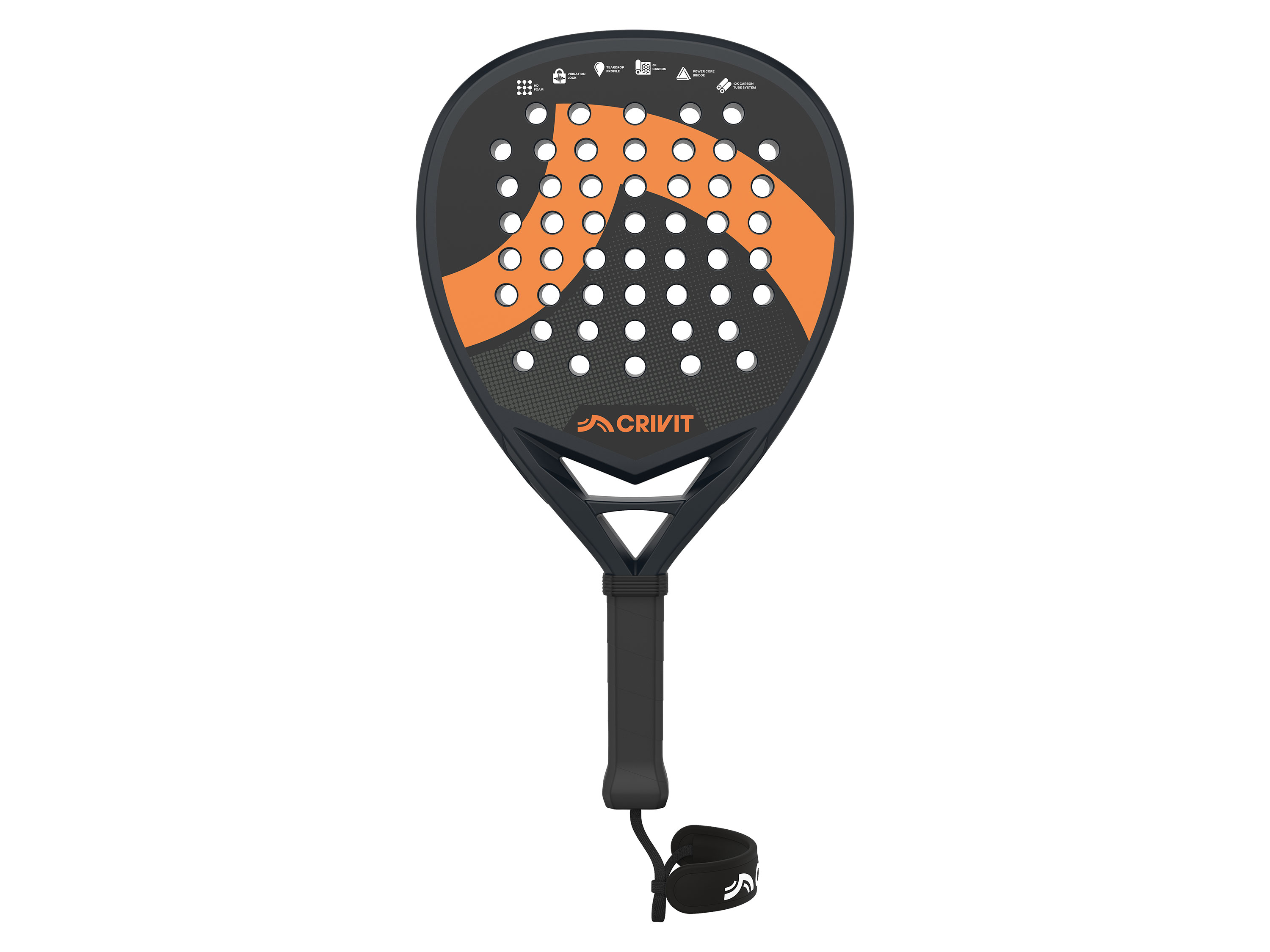 CRIVIT Padelracket carbon - 1