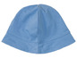 Une casquette en coton bleu.