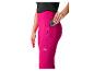 Donkerroze sport leggings met zakken, perfect voor hardlopen.