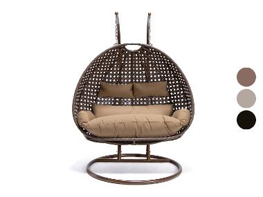 HOME DELUXE Fauteuil suspendu en résine tressée »TWIN«