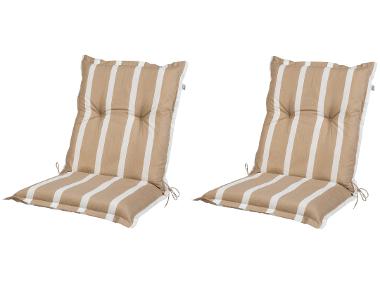 LIVARNO home Lot de 2 coussins pour chaise de jardin, 100 x 50 cm