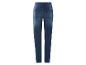 Jean skinny bleu foncé à taille haute.