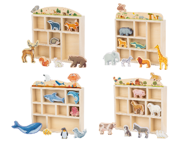 LUPILU® Boîte d'animaux en bois