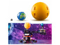 LEGO Technic model van de zon, aarde en maan.