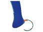 Jouet aquatique gonflable bleu avec un tuyau vert attaché.