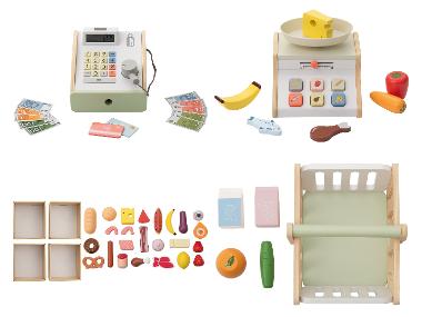 LUPILU® Accessoires en bois pour magasin de jouets