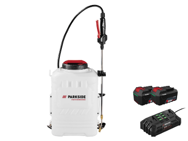 PARKSIDE® Pulvérisateur sans fil 20 V PPARDS16 avec 2 batteries 4 Ah et double chargeur