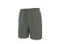 Donkergrijze casual herenshort met elastische tailleband en trekkoord.