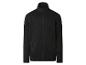 Veste polaire noire zippée avec col montant.