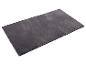 Tapis rectangulaire gris en fausse fourrure