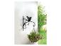 Un support de plante en métal avec un motif d'oiseau, adapté à une plante en pot suspendu.
