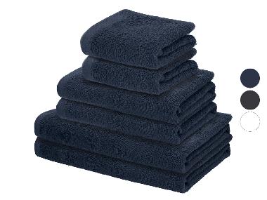 LIVARNO® Set de serviettes de bain, 6 pièces