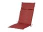 Coussin de chaise de jardin rouge avec attaches