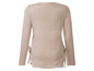Beige longsleeve trui met strikjes aan de zijkant.