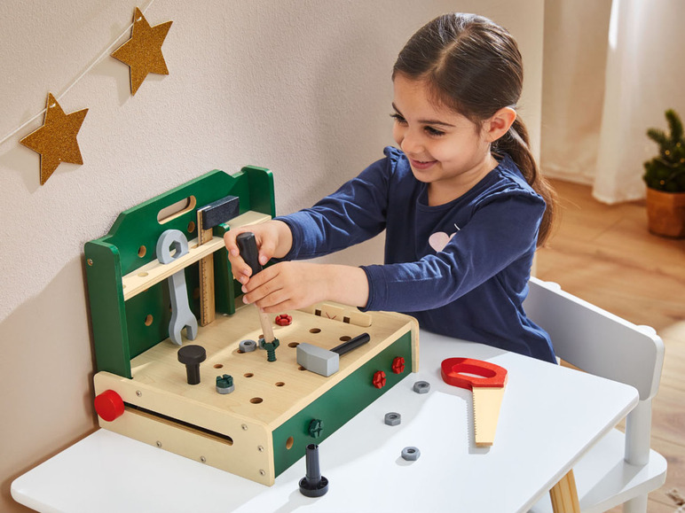 Ga naar volledige schermweergave: Playtive Houten werkbank of keukentafel - afbeelding 3