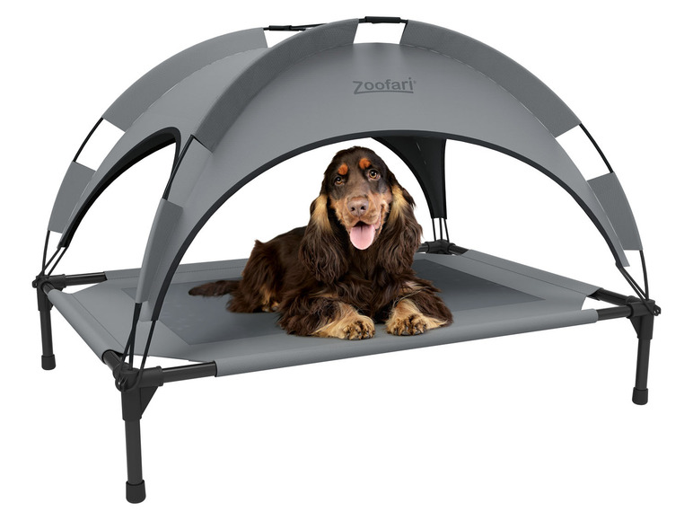 Aller en mode plein écran zoofari® Lit pour chien avec toit pare-soleil, protection contre les UV - Photo 2