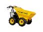 Mini-dumper motorisé jaune Güde GAD 400.1 4x4 avec benne et roues robustes