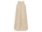 Gigoteuse bébé beige avec fermeture éclair frontale.