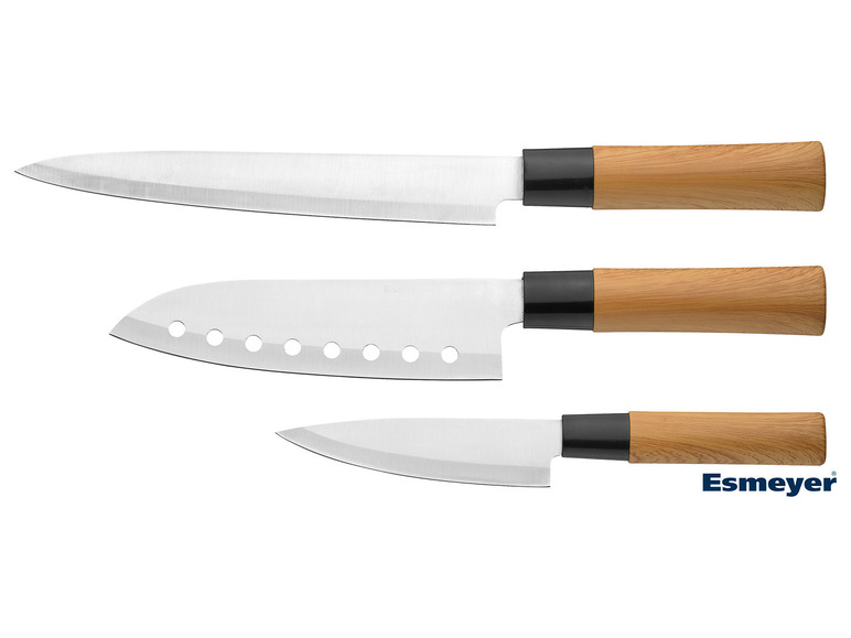 Aller en mode plein écran Esmeyer Set de couteaux 3 pièces, style asiatique - Photo 1
