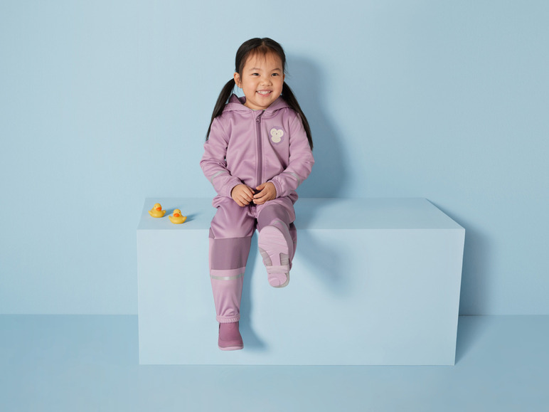 Rode regenbroek met fleece gevoerd van Playshoes