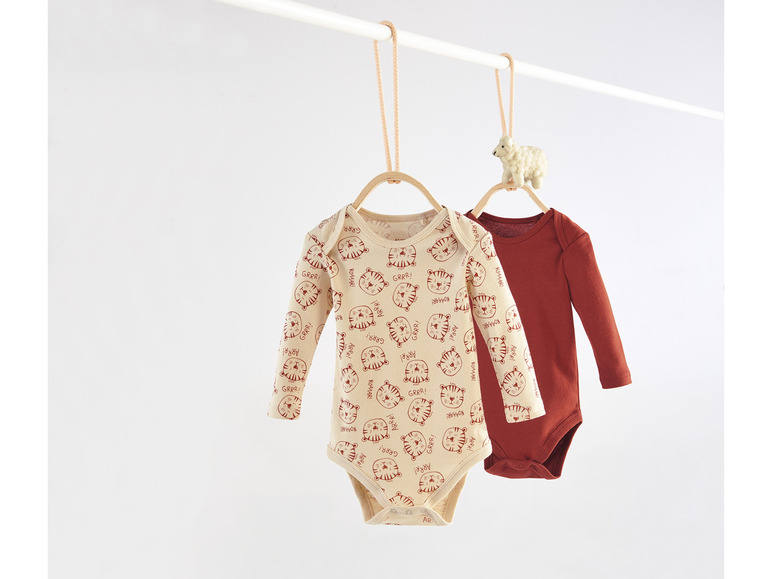Aller en mode plein écran lupilu® Set de 2 bodies en coton bio pour bébés - Photo 15