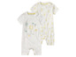 Twee babypakjes met hotluchtballon print.