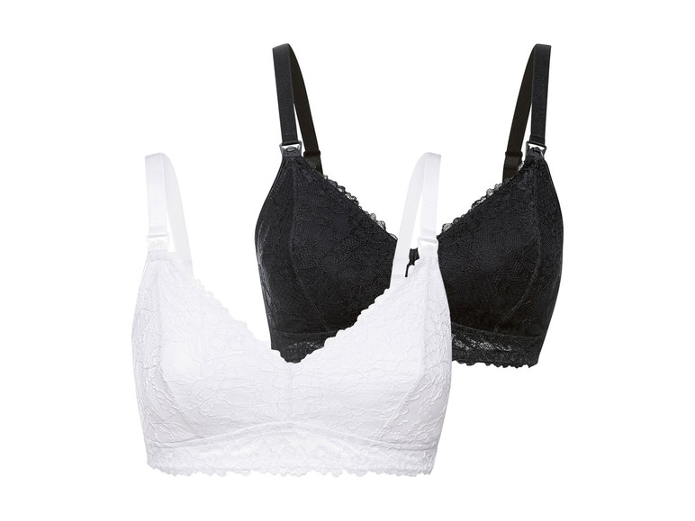 Aller en mode plein écran esmara® Set de 2 soutiens-gorge d'allaitement en un mélange de coton bio - Photo 2