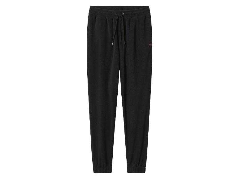 Pantalon de jogging noir avec taille élastique et cordon de serrage.