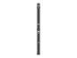Zwarte Parkside solardouche met thermometer en kraan.