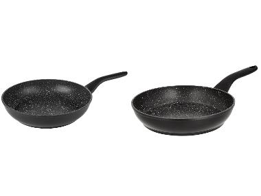 SILVERCREST® Ensemble de 2 poêles en fonte d'aluminium pastel