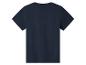 Eenvoudig marineblauw T-shirt, achterkant
