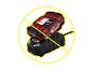 Een Parkside X20 Team acculader met een rode en zwarte behuizing.