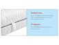 Matras met afneembare hoes en draaggrepen.