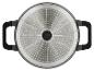 Onderkant van een Silvercrest pan of pot met inductiebodem en handvatten.