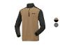 Polaire homme Parkside marron et noire avec fermeture éclair.