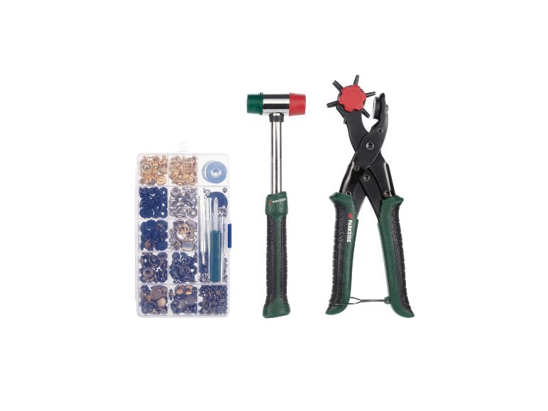 Set van 200 drukknopen met tang, metaal, naaivrije drukknopen, set voor doe -het-zelf kinderkleding, tassen, handwerk, reparatie